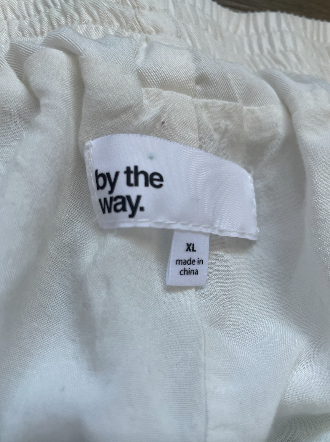 Wraparound White Cloth Skort