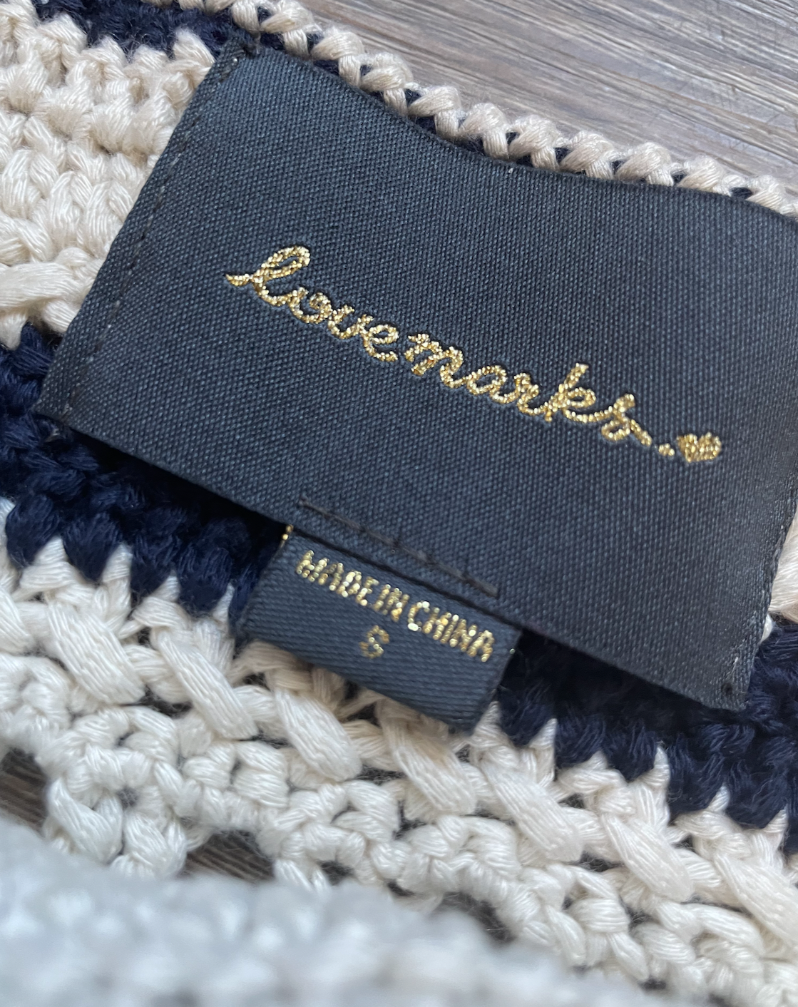 Anthropologie Lovemarks Crochet Halter Top