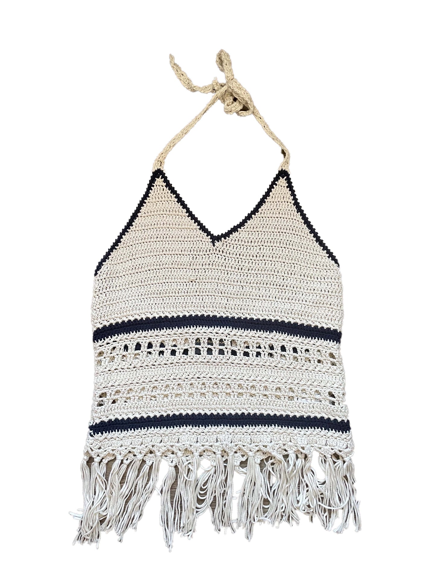 Anthropologie Lovemarks Crochet Halter Top