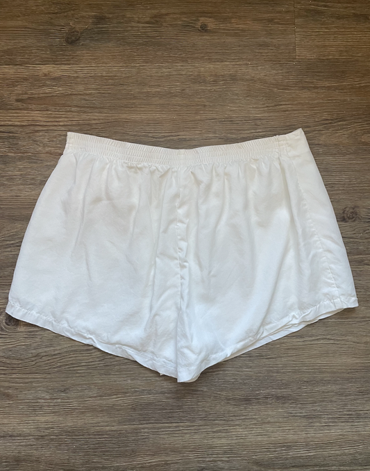 Wraparound White Cloth Skort